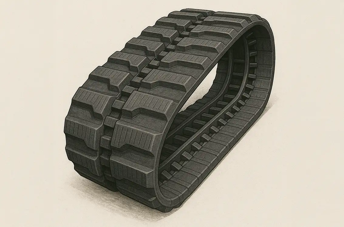 建設機械用ゴムクローラー
